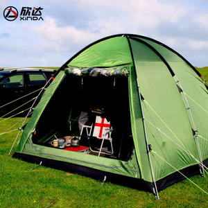 Cuerdas Xinda Guy de 4 Metros, Cuerda de Nailon Resistente al Viento para Camping, Ajustable con Gancho Rojo - Product Image 2