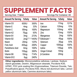 BLM Private Label donne integratori per la fertilità <span class=keywords><strong>vitamina</strong></span> <span class=keywords><strong>C</strong></span> Anemia compressa <span class=keywords><strong>di</strong></span> ferro per la fornitura <span class=keywords><strong>di</strong></span> ossigeno globuli rossi - Product Image 3