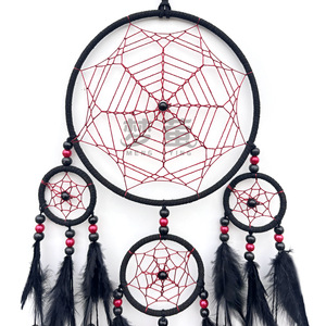 Piuma bohémien acchiappasogni <span class=keywords><strong>arte</strong></span> della parete appeso per la decorazione della stanza di casa - Product Image 6