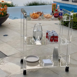 <span class=keywords><strong>Carrello</strong></span> portaoggetti in acrilico per cucina e soggiorno, scaffale mobile con maniglia e ruote bloccabili, <span class=keywords><strong>carrello</strong></span> multiuso per la casa - Product Image 6