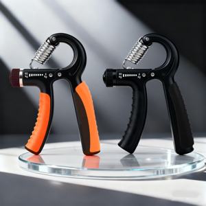 2-pack 60kg Steel &amp; ABS Muscle <strong>Hand</strong> Gripper Set Adjustable Home Use Portable Fitness Aids - Product Image 1