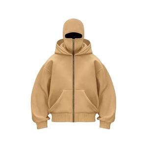 Sudadera con Capucha Doble de Terciopelo Europeo Informal Elegante para Invierno, con Estampado, para Deportes al Aire Libre, con Cremallera - Product Image 1