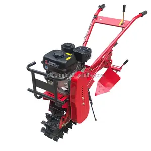ZZGD Mini Chain Track Micro-tiller Agricultural Diesel Power Tiller and Cultivator Plough With Multiple implements