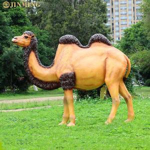 تماثيل حيوانات من الراتنج والألياف الزجاجية بحجم طبيعي لتزيين الحدائق الخارجية، تمثال جمل من الراتنج - Product Image 2