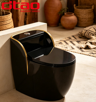 WC monobloc de luxe à poser au sol, design œuf multicolore en céramique, chasse d'eau à jet tourbillon et siphonique, en promotion