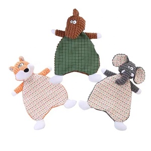 Jouets à mâcher en peluche pour chien 2026 avec couineur et <span class=keywords><strong>papier</strong></span> froissé, modèles renard et éléphant, pour les dents de chiot et de chien adulte - Product Image 1