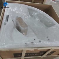 Baignoires à remous de haute qualité avec jets de massage, fournisseur de baignoires de massage avec verre trempé transparent