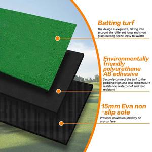 แผ่นรองตีกอล์ฟสำหรับฝึกซ้อมในโรงรถหรือสนามหลังบ้าน ขนาด 150x150 ซม. วัสดุ PP+EVA รับออกแบบและสกรีนโลโก้ - Product Image 3