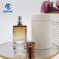 Bouteille De Parfum Ronde Écologique Bouteille De Parfum Personnalisée 15ml 20ml 30ml 50ml 100ml Atomiseur Vide Verre Décanter Bouteille de Parfum et Boîte
