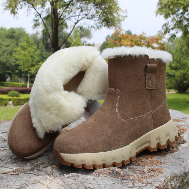QD-21007 Brown [Ultralight Snow Boots]