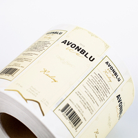 Etiqueta de vino con impresión privada personalizada, etiqueta de papel texturizado para brandy, whisky, vodka, tequila, cóctel, vino