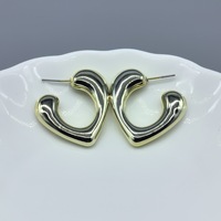 HL Wholesale Best Selling Trendy High-End Plastic Gold Geometric Irregular Earrings Eco-Friendly Plastic Earrings
