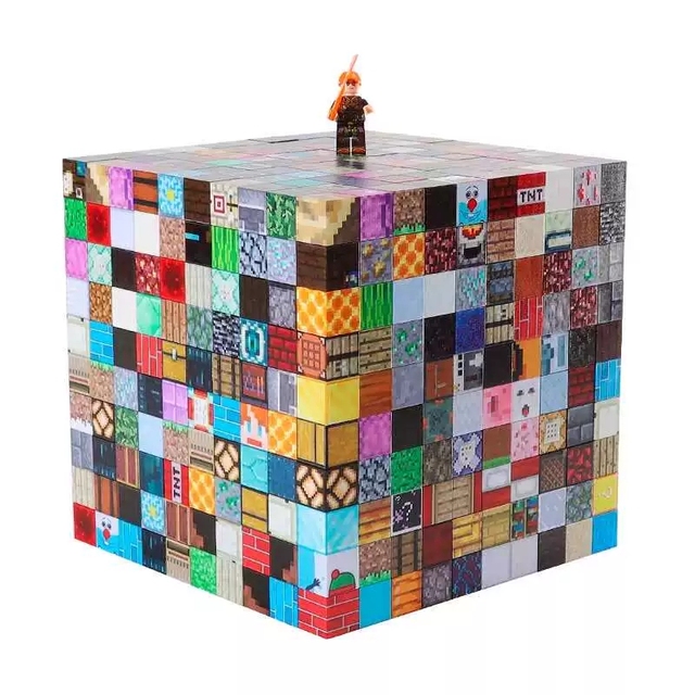 25 Years Custom 23x23x23 My World Magnetic Building Blocks Custom Map Mine World Magnet Block Set for Kids