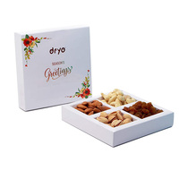 Diwali mithai indien vide de luxe personnalisé et boîte d'emballage de fruits secs boîte-cadeau de noix de qualité supérieure