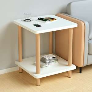 JQ Tables <span class=keywords><strong>de</strong></span> chevet modernes à 2 niveaux Tables <span class=keywords><strong>de</strong></span> chevet en bambou naturel pour chambre principale Meubles <span class=keywords><strong>de</strong></span> chambre en bois - Product Image 1