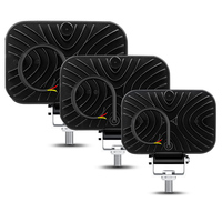 Barres lumineuses LED, feux tout-terrain, 4x4, faisceau haut-bas, super lumineux, 63w/99w/126w, lampe de travail LED pour voiture, lumière de travail 3/4/5 pouces pour camion