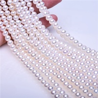 7-8mm AAA perles rondes brillantes et impeccables véritables perles de bijoux en perles d'eau douce de femmes