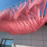 Voilage de plafond en mousseline de soie Muwei One Piece, tissu fluide effet vague pour la décoration de plafond de sites touristiques et événements de mariage