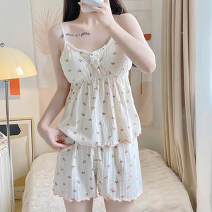 Göğüs pedi ile Looselong sleevessweetcutegirl dört parçalı takım elbise - Product Image 3