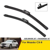 Wiper Blade Kaca Depan Model Terbaru untuk Membersihkan Kaca Mobil Mazda CX-8 2018 2019