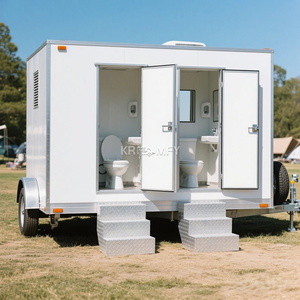 ห้องน้ำเคลื่อนที่กลางแจ้งแบบพกพา ปี 2025 รถพ่วงห้องน้ำสุดหรู - Product Image 6