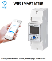 Medidor de energía inteligente WiFi IGERCN bobina monofásica KWH/medidor de vatios prepago medidor de energía eléctrica inteligente Wifi