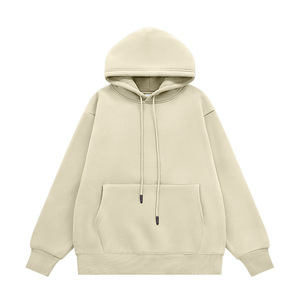 Custom Embroidery Printed Solid Eco-Friendly Windproof Heavyweight 350gsm Cotton <b>Fleece</b> Oversized Unisex Men's Hoodie - Product Image 6