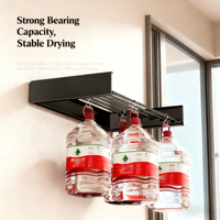 Séchoir à linge mural pliable dissimulé |   Organisateur de rangement pour serviettes robuste et durable |   Solution gain de place pour la maison, la salle de bain et le balcon