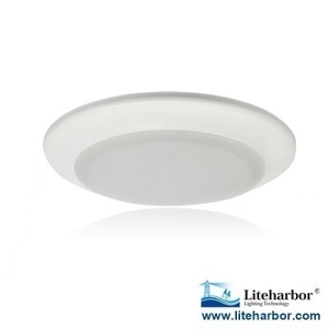 14W 1200LM Moderno Panel LED redondo de 4 pulgadas Luz de techo Montaje en superficie Superficie plana con cuerpo de aluminio 120V Clasificación IP44 - Product Image 3