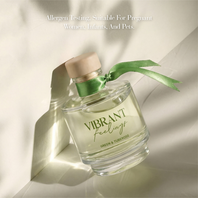 Long Lasting Reed Diffuser with Fragrance Alcohol Free & Eco-Friendly Glass Bottle