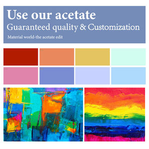 <strong>Wholesale</strong> <strong>Cellulose</strong> <strong>Acetate</strong> Monochrome Colour <strong>Sheets</strong> for Eyeglasses Frames - Product Image 5