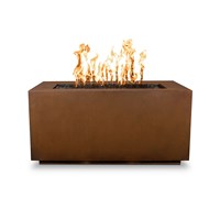 Table de foyer au gaz en acier corten sans fumée de 30 pouces et foyer