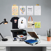 Imprimante numérique automatique DTG Surhoo en gros pour l'impression personnalisée de t-shirts, sweats à capuche et sacs fourre-tout, écran tactile portable A3 à plat