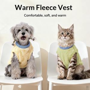 Gilet et pull en velours nuage pour animaux de compagnie, collection automne-hiver, unisexe, pour chiens et chats, tailles 31-50 cm - Product Image 2
