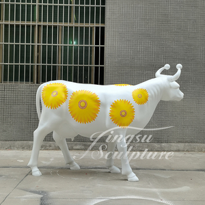 Sculpture d'animal de grande taille sur mesure de style occidental, statue de vache des Highlands grandeur nature pour l'extérieur, <span class=keywords><strong>à</strong></span> <span class=keywords><strong>vendre</strong></span> - Product Image 4