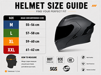 Casque de moto BOJUE ABS à visière relevable avec double visière, design modulaire, fermeture rapide, homologué DOT, toutes saisons