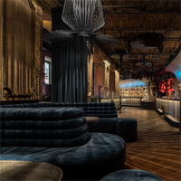 Sièges de restaurant de luxe, banquette incurvée, mobilier de bar de discothèque, durable pour ensemble de bar VIP