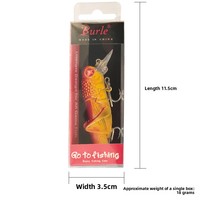 Leurres de pêche ABS de type insecte, réalistes, en forme de sauteuse et de grillo (Leech Grande Taille Double Hameçon) - Leurres durs polyvalents