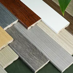 White solid wood paint frame mouldings wooden baseboard skirting mdf skirting solid skirting line