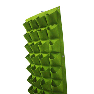 Kit de pots de fleurs suspendus muraux verticaux à 56 poches, nouveau modèle en pierre rectangulaire pour jardinage extérieur, arrosage des <span class=keywords><strong>plantes</strong></span> - Product Image 3
