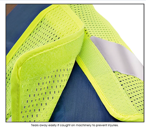 Gilet di Sicurezza Riflettente ANTMAX HI-VIS con Chiusura Laterale Regolabile in Velcro per Abbigliamento da Lavoro di Alta Qualità per Costruzioni Stradali - Product Image 5
