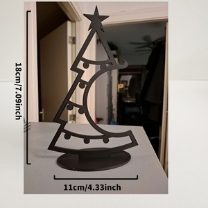 Decoración de Árbol de Navidad, Árbol de Navidad Impreso en 3D para Escritorio con Ganchos para Regalos Pequeños, Bolas, Decoración para el Hogar, Fiestas y Festivales - Product Image 2