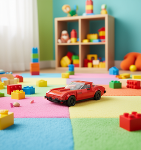 รถของเล่นแบบหล่อขึ้นรูปสไตล์เลโก้ ขนาด 1:18 ทำจากพลาสติก สำหรับเด็กอายุ 8 ถึง 13 ปี ของเล่นรถยนต์สำหรับเด็กทั้งชายและหญิง - Product Image 2