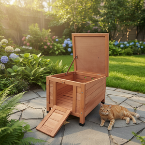 Maison en cuir, petites Cages en bois, maison de chat à vendre - Product Image 2