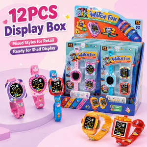 Kit de Pulsera de Reloj de Moda DIY para Niños, 2 en <span class=keywords><strong>1</strong></span>, Reloj Digital, 12 Piezas, Caja de Exhibición, Venta al Por Mayor OEM - Product Image 5