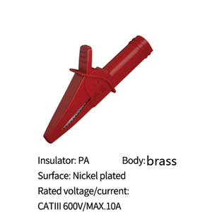 <span class=keywords><strong>Pince</strong></span> de test de type <span class=keywords><strong>pince</strong></span> <span class=keywords><strong>crocodile</strong></span> avec douille banane de protection de 4mm à l'extrémité arrière - Product Image 2