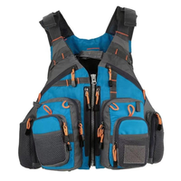 Yak Outdoors Nylon-Jersey Angelweste mit Wasserflaschentasche Schwimmweste für Ozean/Reservoir Wassersport Bequeme Kleidung Modell