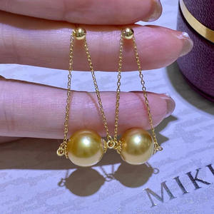 ต่างหูเงินแท้ S925 สำหรับประดับมุก DIY ขนาด 7-10 มม. ทรงกลม รุ่น 21318 แบบเจาะรูเต็ม ยืดหยุ่นได้ - Product Image 1