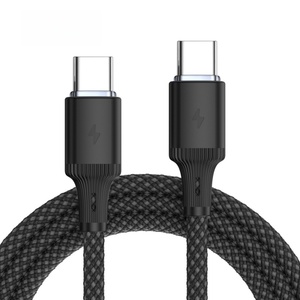 USB-C ถักเป็นที่<span class=keywords><strong>ชาร์จ</strong></span> USB-C สำหรับ iPhone Samsung 60W <span class=keywords><strong>สาย</strong></span> <span class=keywords><strong>supercharge</strong></span> Type-C ไปยัง Type-C สำหรับ<span class=keywords><strong>สาย</strong></span>ถ่ายโอนข้อมูล iPhone - Product Image 3