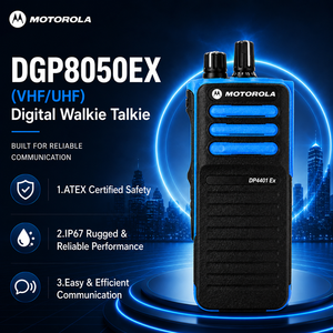 Radio bidirectionnelle <span class=keywords><strong>Motorola</strong></span> DGP8050EX robuste, intrinsèquement sûre, sans clavier, UHF VHF GPS, interphone portable longue portée - Product Image 1
